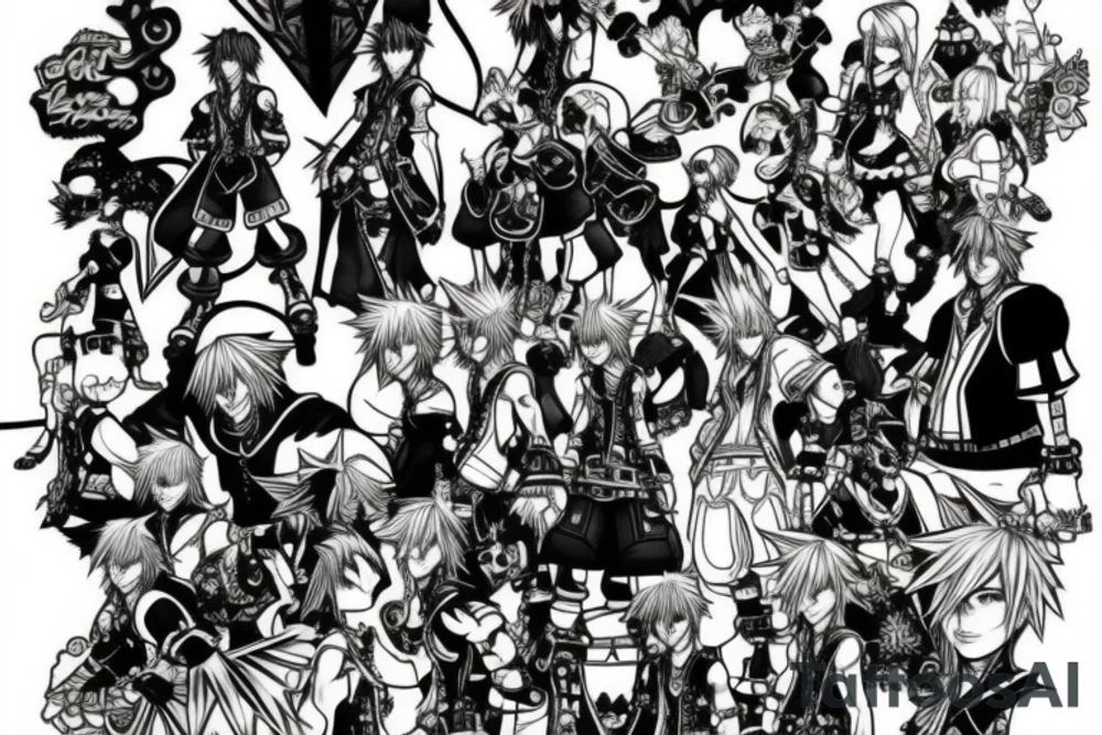 Kingdom hearts game tattoo idea