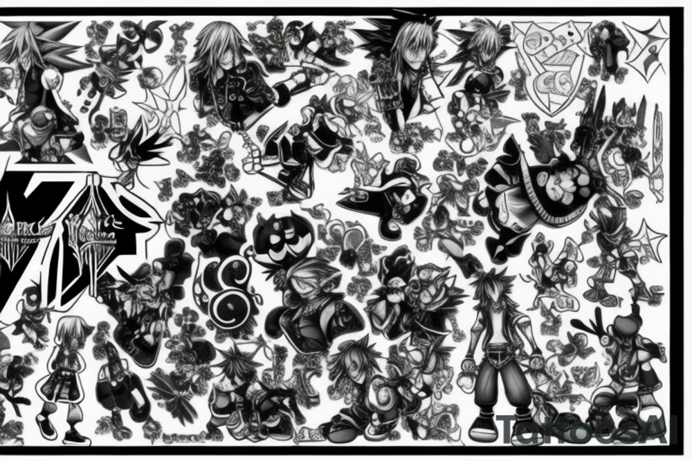 Kingdom hearts game tattoo idea