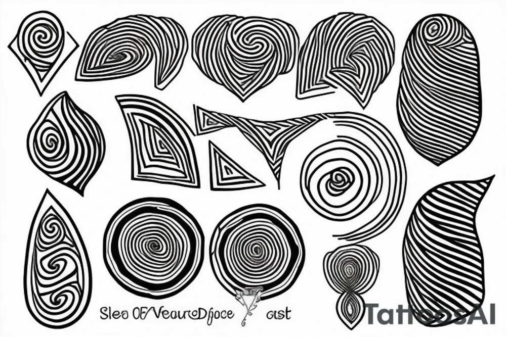 Self love design. around 4 to 5 inches.. Simple line design. Fibonacci. Geometry. tattoo idea