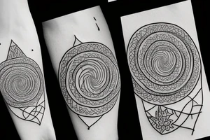 Self love design. around 4 to 5 inches.. Simple line design. Fibonacci. Geometry. tattoo idea