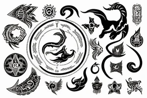 Zodiac sign Capricorn with date
14.01.2003 tattoo idea