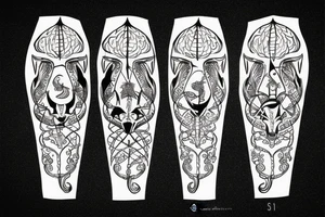 Zodiac sign Capricorn with date 14.01.2003 tattoo idea