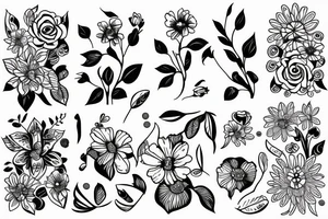 Flowers tattoo idea
