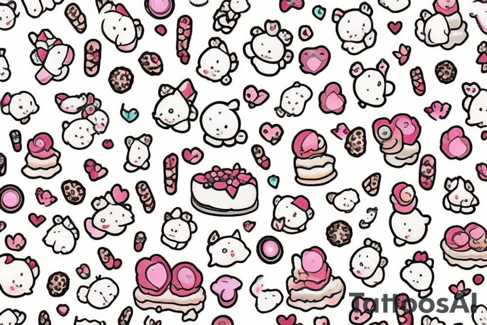 Cinnamoroll on tiramisu tattoo idea