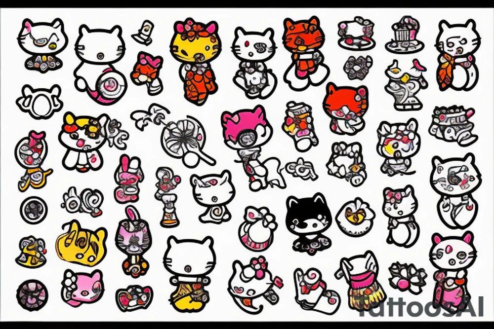 Sanrio dessert tattoo idea