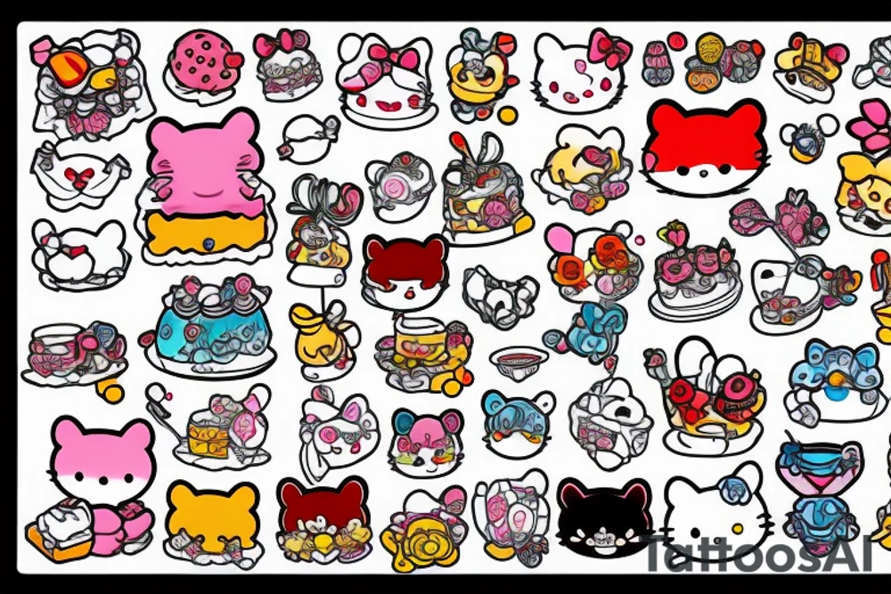 Sanrio dessert tattoo idea