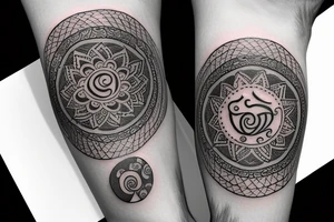 Watch + KARMA + OM + Travellers tattoo tattoo idea