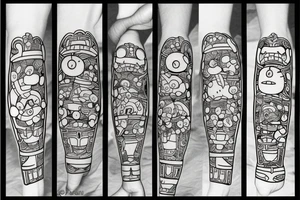 Alf versus Doraemon tattoo idea