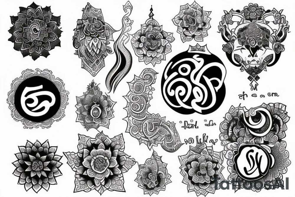 Karma + OM tatto tattoo idea