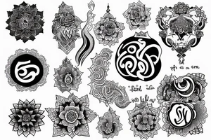 Karma + OM tatto tattoo idea