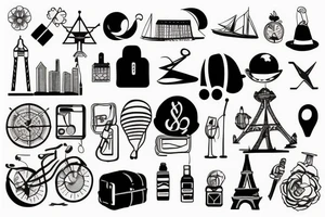 travel tattoo idea