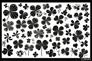 Four leaf clover tattoo idea