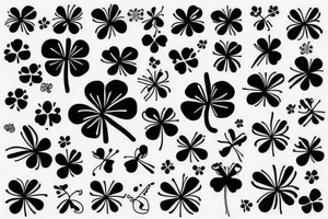Four leaf clover tattoo idea