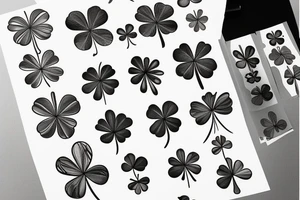 Four leaf clover tattoo idea