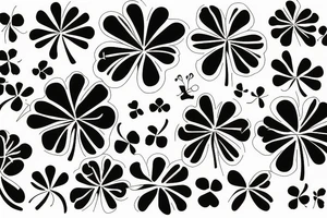 Four leaf clover tattoo idea