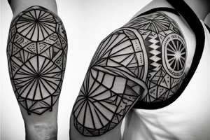 Soccer ball skull tattoo idea