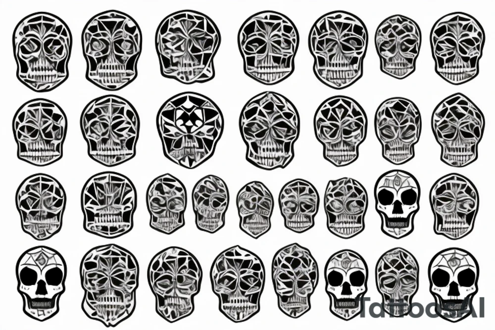 Soccer ball skull tattoo idea