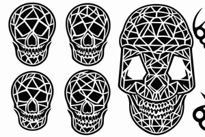 Soccer ball skull tattoo idea