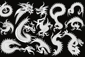 dragon breathing fire tattoo idea