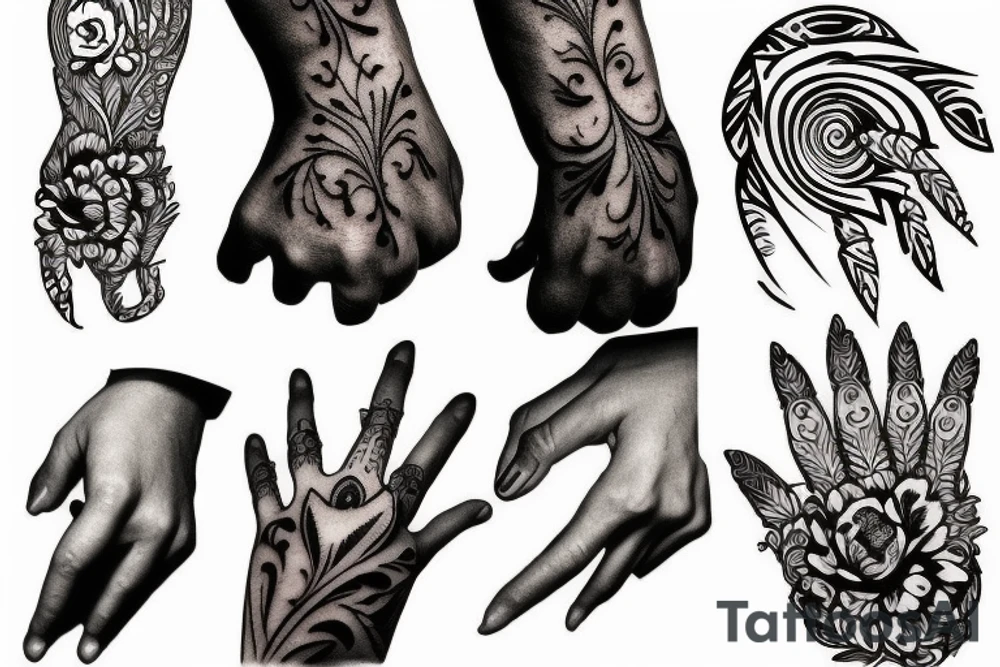 Hand tattoo tattoo idea