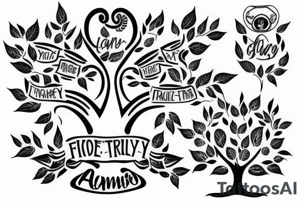 Family tree tattoo idea