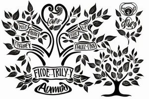 Family tree tattoo idea