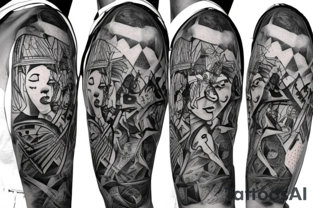 Backpacking Australia with a Guitar and a station Waggon. A brain and a heart fighting each other. tattoo idea