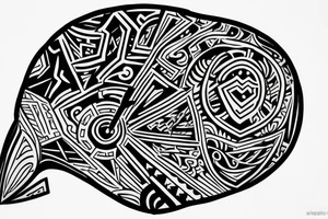 Backpackin Australia with a Guitar and a station waggon. A brain and a Heart fighting each other. tattoo idea