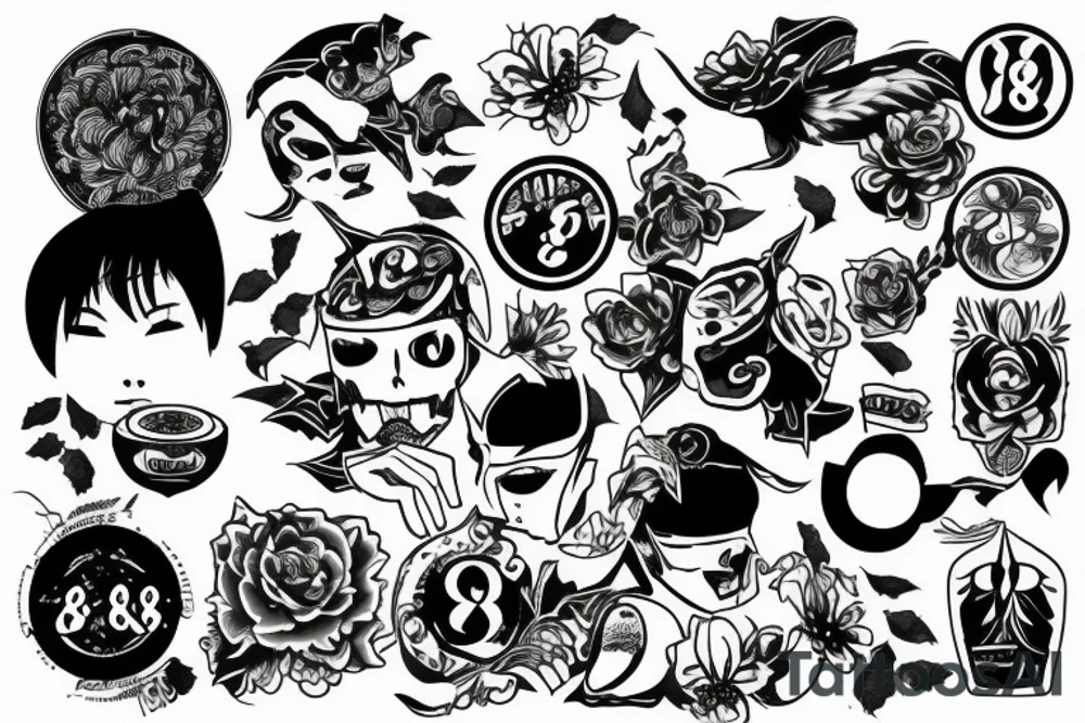 Just a 888 tattoo idea