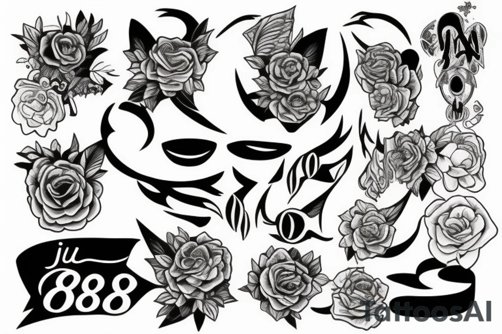 Just a 888 tattoo idea