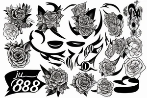 Just a 888 tattoo idea