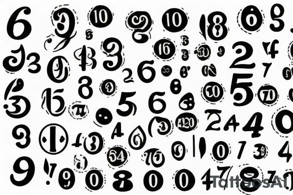 888 (only the numbers) tattoo idea