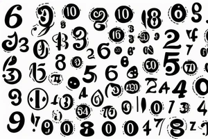 888 (only the numbers) tattoo idea