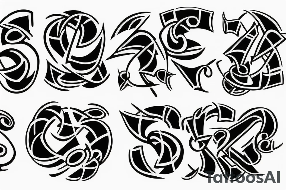 three eights in a row tattoo idea