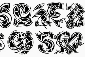three eights in a row tattoo idea