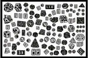 dice with words saying just my luck tattoo idea