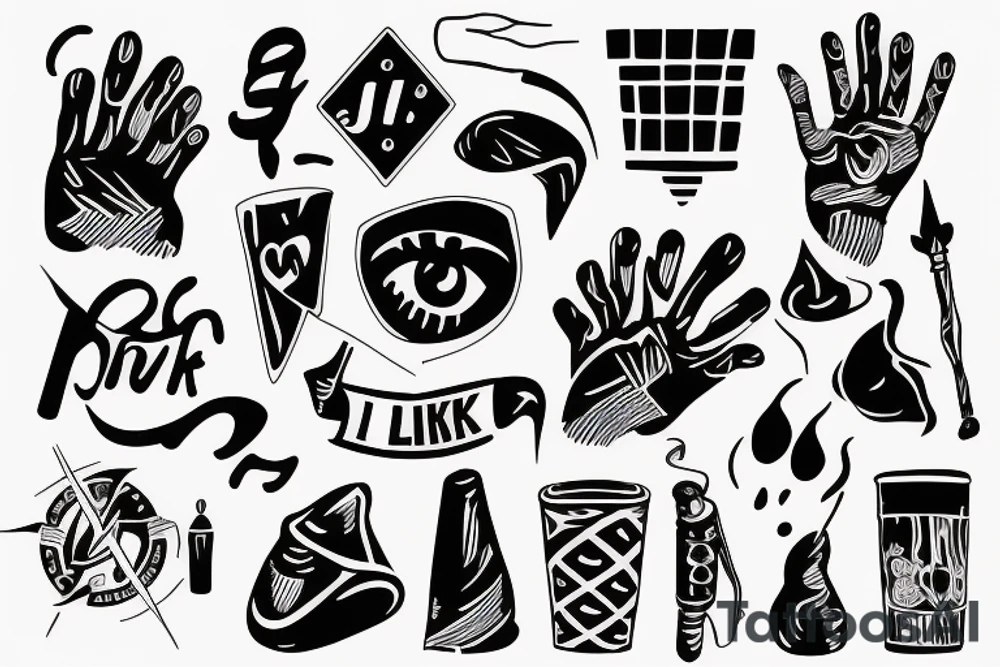 just my luck tattoo idea