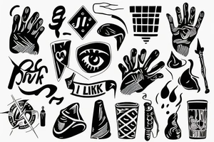 just my luck tattoo idea