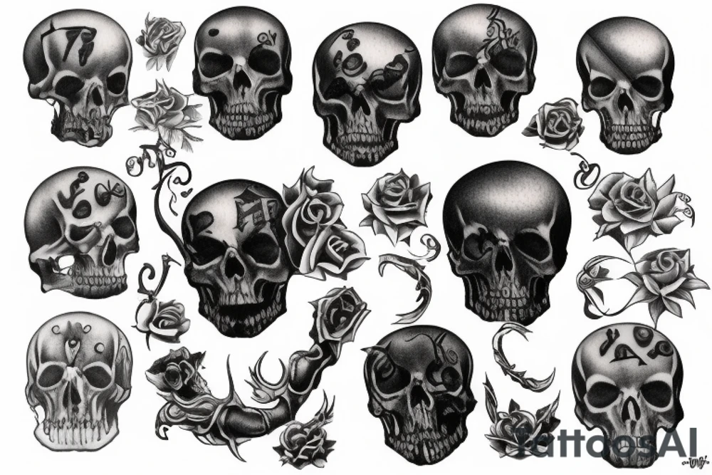 death pain tattoo idea