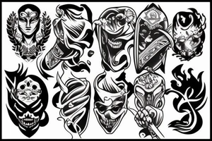 fighter tattoo idea