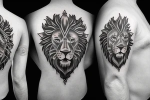 Lion Shield tattoo idea