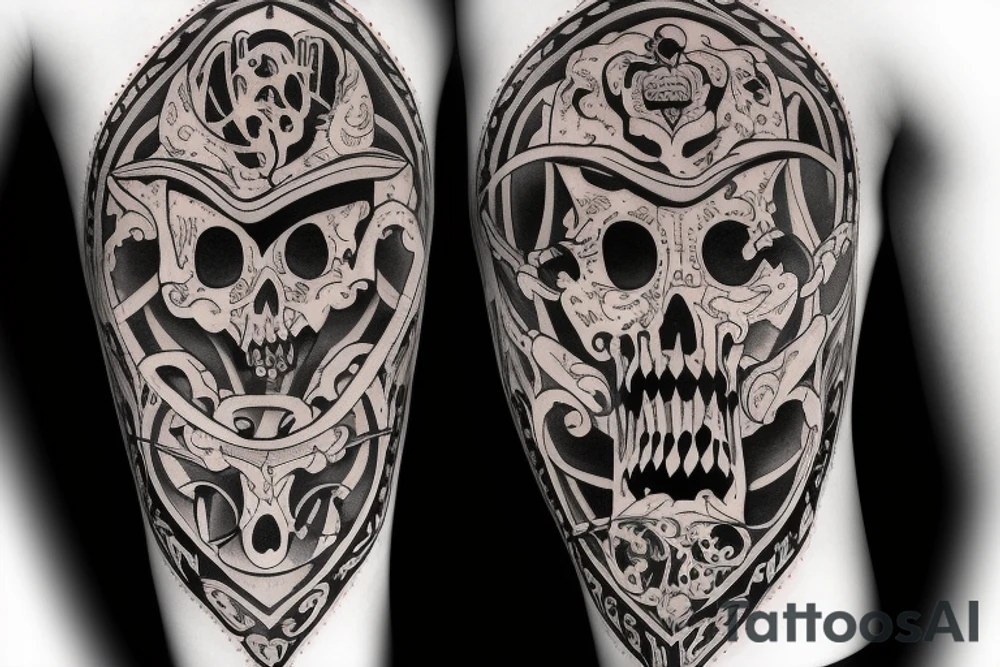 “Er Dani” written in gothic letters tattoo idea