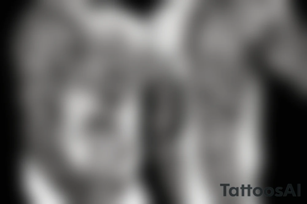 “Er Dani” written in gothic letters tattoo idea