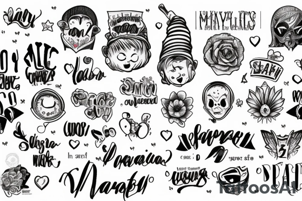 Words MFbaby tattoo idea