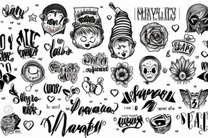 Words MFbaby tattoo idea