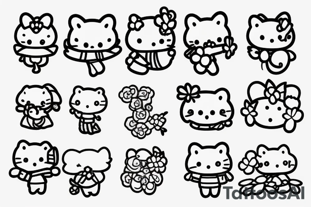 sanrio cute tattoo idea