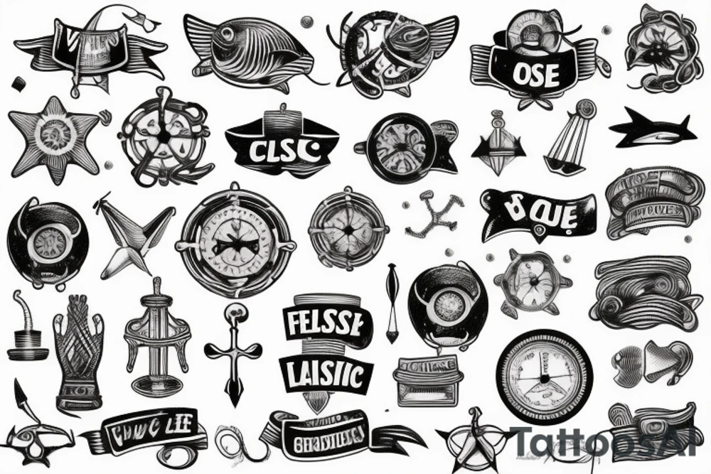 y classic tattoo shop vintage retro nautical tattoo idea