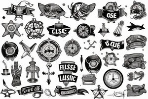 y classic tattoo shop vintage retro nautical tattoo idea