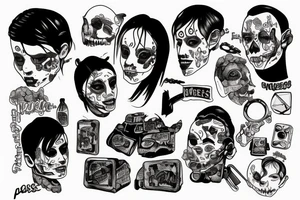 I walk through the ashes of my passions
Reminiscin' with the baggage in my casket tattoo idea