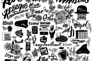 I walk through the ashes of my passions
Reminiscin' with the baggage in my casket tattoo idea